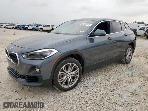2018 BMW X2 sDrive28i with VIN WBXYJ3C38JEJ91570, listed as a Copart auction lot 57483525 with 40,790 mi miles and Salvage title. Bid and sale history available at DreamBid. Image 1.