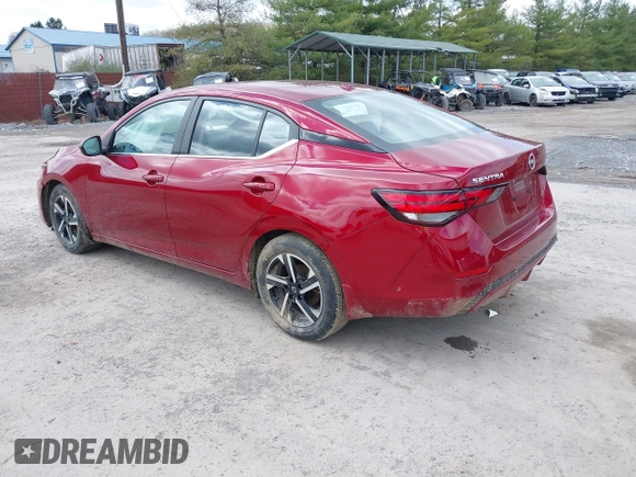 2024 Nissan Sentra SV with VIN 3N1AB8CV5RY206053, listed as a IAAI auction lot 41961946 with 10,133 mi miles and . Bid and sale history available at DreamBid. Image 3.