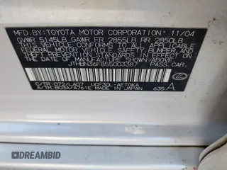 2005 Lexus LS 430 z VIN JTHBN36F855003387, wystawiony jako IAAI lot #41455883 z przebiegiem 279 683 mil mil oraz . Historia ofert i sprzedaży dostępna na DreamBid. Obrazek 9.