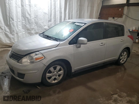 2007 Nissan Versa 1.8 S with VIN 3N1BC13E07L438451, listed as a Copart auction lot 47119205 with 308,275 mi miles and Salvage Title. Bid and sale history available at carsss.com. Image 1.