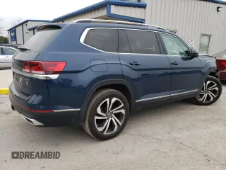 2021 Volkswagen Atlas SEL Premium with VIN 1V2TR2CA6MC513100, listed as a Copart auction lot 52947725 with 65,450 mi miles and Salvage title. Bid and sale history available at DreamBid. Image 3.