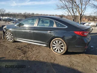 2017 Hyundai Sonata Sport with VIN 5NPE34AF1HH529303, listed as a Copart auction lot 46721245 with 81,428 mi miles and Salvage Title. Bid and sale history available at DreamBid. Image 2.