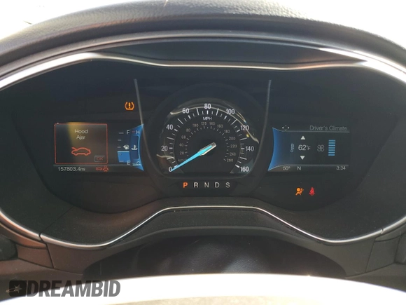 2016 Ford Fusion Titanium with VIN 3FA6P0K98GR135194, listed as a Copart auction lot 49713695 with 157,803 mi miles and Salvage Title. Bid and sale history available at DreamBid. Image 9.