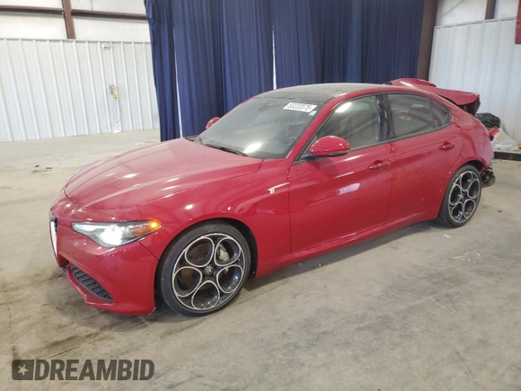 2022 Alfa Romeo Giulia Veloce with VIN ZARFAMBN7N7655042, listed as a Copart auction lot 53232075 with 20,975 mi miles and Salvage title. Bid and sale history available at DreamBid. Image 1.