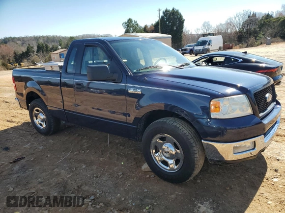 2005 Ford F-150 XL with VIN 1FTRF12525KC15573, listed as a Copart auction lot 45293005 with 185,786 mi miles and Salvage Title. Bid and sale history available at carsss.com. Image 4.