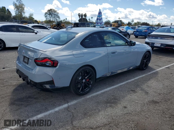 2022 BMW 2 Series M240i xDrive with VIN 3MW53CM05N8C78878, listed as a Copart auction lot 49182695 with 9,049 mi miles and Salvage title. Bid and sale history available at DreamBid. Image 3.