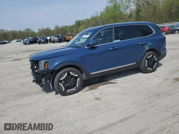 2024 Kia Telluride S with VIN 5XYP6DGC7RG527075, listed as a Copart auction lot 54423145 with 12,033 mi miles and Salvage title. Bid and sale history available at DreamBid. Image 1.