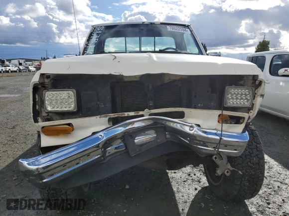 1988 Ford Ranger with VIN 1FTCR11T4JUD05707, listed as a Copart auction lot 78022594 with 92,745 mi miles and Salvage Title. Bid and sale history available at DreamBid. Image 5.