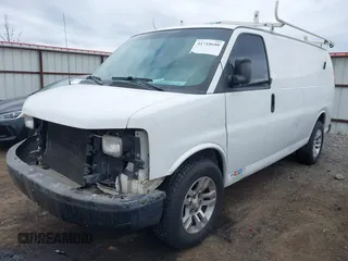 2010 Chevrolet Express Cargo Van with VIN 1GCUGADX2A1183133, listed as a IAAI auction lot 41718680 with 261,237 mi miles. Bid and sale history available at carsss.com. Image 2.