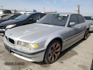 2001 BMW 7 Series 740iA with VIN WBAGG83451DN84085, listed as a Copart auction lot 43478885 with 0 mi miles and Clean Title. Bid and sale history available at carsss.com. Image 1.