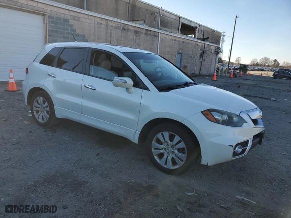 2010 Acura RDX Tech Pkg with VIN 5J8TB2H53AA000154, listed as a Copart auction lot 86106614 with 0 mi miles and Salvage Title. Bid and sale history available at carsss.com. Image 4.