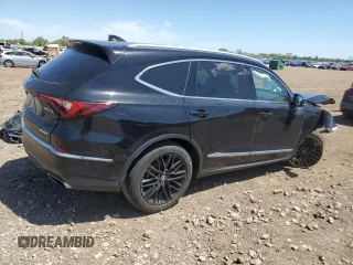 2023 Acura MDX Advance with VIN 5J8YE1H86PL031123, listed as a Copart auction lot 56765845 with 19,206 mi miles and Salvage title. Bid and sale history available at DreamBid. Image 3.