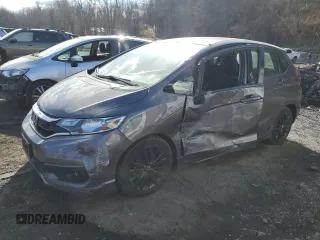 2018 Honda Fit Sport with VIN 3HGGK5H63JM727275, listed as a Copart auction lot 47428985 with 77,746 mi miles and Salvage Title. Bid and sale history available at carsss.com. Image 1.