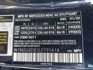 2020 Mercedes-Benz GLC 300 with VIN W1N0G8DB1LF791414, listed as a IAAI auction lot 42321131 with 82,775 mi miles and . Bid and sale history available at DreamBid. Image 9.
