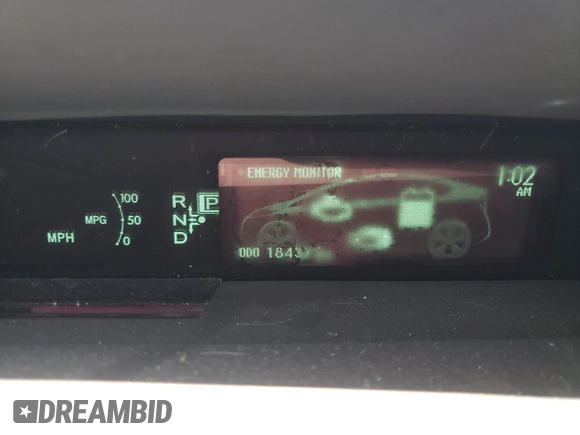 2010 Toyota Prius II with VIN JTDKN3DUXA1061988, listed as a Copart auction lot 53116455 with 184,372 mi miles and Salvage Title. Bid and sale history available at carsss.com. Image 9.