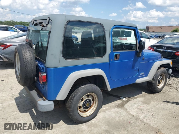 2003 Jeep Wrangler SE with VIN 1J4FA291X3P318888, listed as a Copart auction lot 61616535 with Not provided miles and Clean title. Bid and sale history available at DreamBid. Image 3.