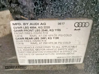 2018 Audi Q3 Premium with VIN WA1ECCFS7JR008837, listed as a Copart auction lot 56244185 with 90,846 mi miles and Salvage title. Bid and sale history available at DreamBid. Image 13.