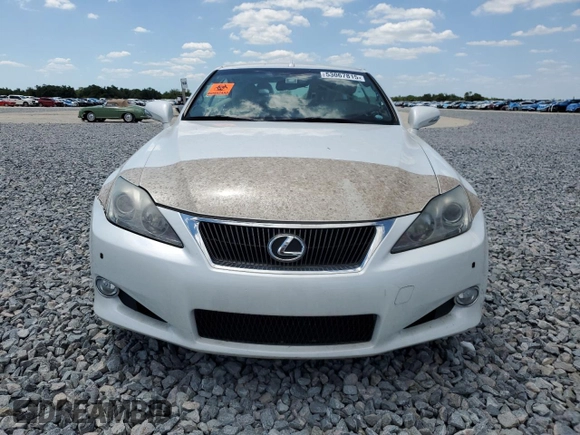 2010 Lexus IS with VIN JTHFE2C29A2504653, listed as a Copart auction lot 53067815 with Not Provided miles and Salvage Title. Bid and sale history available at carsss.com. Image 5.