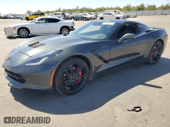 2019 Chevrolet Corvette 1LT with VIN 1G1YB2D79K5105215, listed as a Copart auction lot 71198074 with 23,636 mi miles and Salvage Title. Bid and sale history available at carsss.com. Image 1.