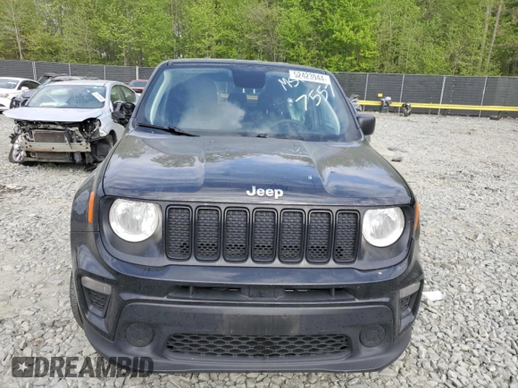 2020 Jeep Renegade Jeepster with VIN ZACNJBAB0LPL97557, listed as a Copart auction lot 52423944 with 86,763 mi miles and Salvage Title. Bid and sale history available at carsss.com. Image 5.