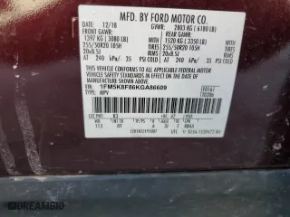 2019 Ford Explorer Limited with VIN 1FM5K8F86KGA86609, listed as a Copart auction lot 47983495 with 92,303 mi miles and Salvage Title. Bid and sale history available at carsss.com. Image 13.