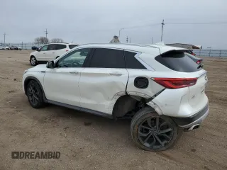 2019 Infiniti QX50 Essential with VIN 3PCAJ5M33KF102349, listed as a Copart auction lot 50349125 with 147,683 mi miles and Salvage Title. Bid and sale history available at DreamBid. Image 2.