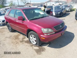 1999 Lexus RX 300 Luxury SUV with VIN JT6HF10U0X0076717, listed as a IAAI auction lot 41907043 with 149,379 mi miles. Bid and sale history available at carsss.com. Image 1.