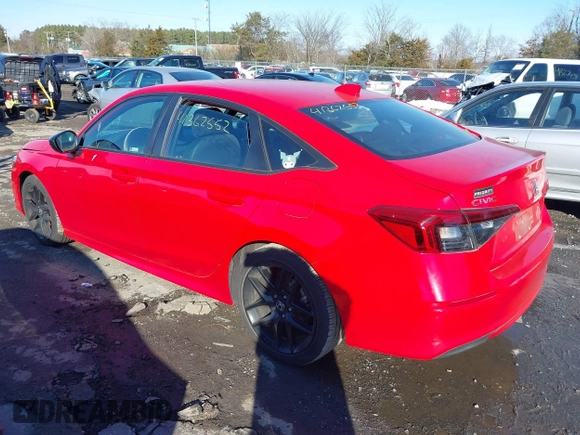 2022 Honda Civic Sedan Sport with VIN 2HGFE2F52NH587039, listed as a IAAI auction lot 41362552 with 30,067 mi miles. Bid and sale history available at carsss.com. Image 3.