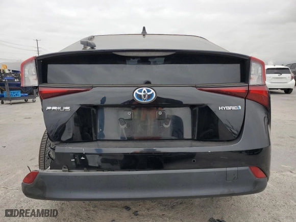 2020 Toyota Prius L Eco with VIN JTDKARFU5L3117306, listed as a Copart auction lot 52818595 with 33,426 mi miles and Salvage Title. Bid and sale history available at carsss.com. Image 6.