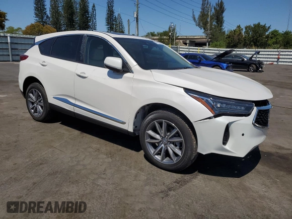 2023 Acura RDX Technology with VIN 5J8TC1H51PL004739, listed as a Copart auction lot 48769065 with 7,701 mi miles and Salvage title. Bid and sale history available at DreamBid. Image 4.