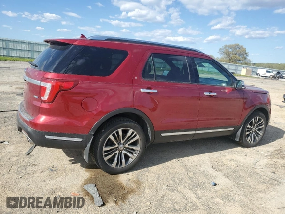 2019 Ford Explorer Platinum z VIN 1FM5K8HT6KGA95344, wystawiony jako Copart lot #55697795 z przebiegiem 64 948 mil mil oraz Czysty tytuł • Clean title. Historia ofert i sprzedaży dostępna na DreamBid. Obrazek 3.