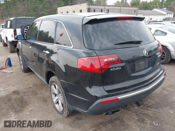 2012 Acura MDX Tech Pkg with VIN 2HNYD2H34CH504708, listed as a IAAI auction lot 42113263 with 161,067 mi miles. Bid and sale history available at carsss.com. Image 3.