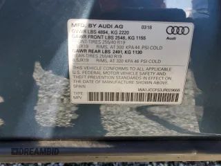 2018 Audi Q3 Premium Plus with VIN WA1JCCFS3JR029666, listed as a Copart auction lot 49316155 with 49,176 mi miles and Salvage Title. Bid and sale history available at carsss.com. Image 12.