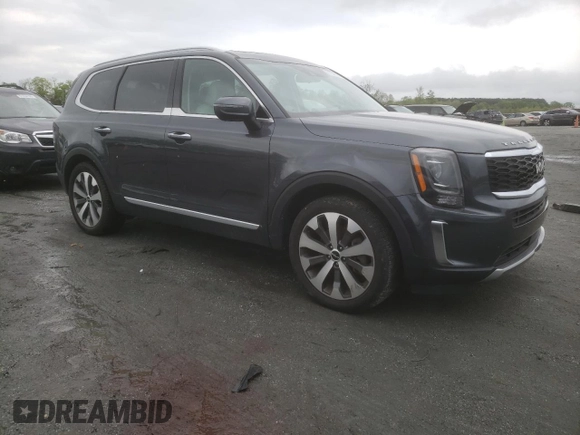 2022 Kia Telluride S with VIN 5XYP6DHC6NG240156, listed as a Copart auction lot 51934575 with 45,940 mi miles and Salvage Title. Bid and sale history available at DreamBid. Image 4.