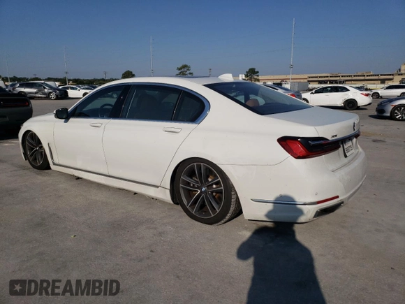 2020 BMW 7 Series 750i xDrive with VIN WBA7U2C02LGM27246, listed as a Copart auction lot 74277984 with 120,790 mi miles and Salvage Title. Bid and sale history available at carsss.com. Image 2.