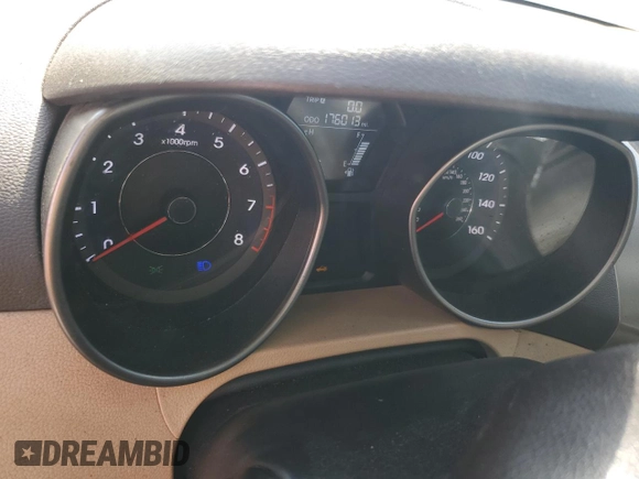 2013 Hyundai Elantra Limited with VIN 5NPDH4AE0DH173134, listed as a Copart auction lot 55159565 with 176,013 mi miles and Salvage Title. Bid and sale history available at DreamBid. Image 9.