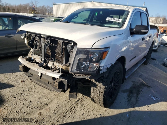 2018 Nissan Titan SV with VIN 1N6AA1E67JN519584, listed as a Copart auction lot 46506365 with 122,729 mi miles and Salvage Title. Bid and sale history available at carsss.com. Image 1.