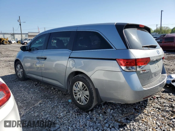 2016 Honda Odyssey LX с VIN 5FNRL5H2XGB119803, выставлен на аукционе Copart как лот 52343755 с пробегом 98 399 миль миль и Списание • Salvage title. История ставок и продаж доступна на DreamBid. Изображение 2.