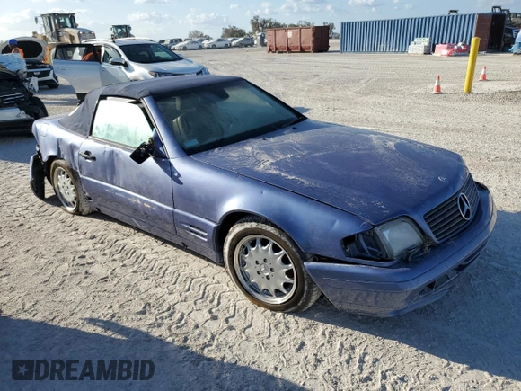 1997 Mercedes-Benz SL 500 z VIN WDBFA63F1VF152883, wystawiony jako Copart lot #77570524 z przebiegiem Nie podano mil oraz Szkoda całkowita • Salvage title. Historia ofert i sprzedaży dostępna na DreamBid. Obrazek 4.