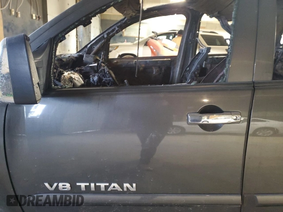 2012 Nissan Titan S with VIN 1N6AA0EC9CN318756, listed as a Copart auction lot 42170005 with Not Provided miles and Non Repairable. Bid and sale history available at carsss.com. Image 7.