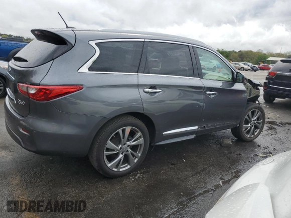 2015 Infiniti QX60 with VIN 5N1AL0MM1FC507436, listed as a Copart auction lot 50399365 with 80,006 mi miles and Salvage Title. Bid and sale history available at DreamBid. Image 3.