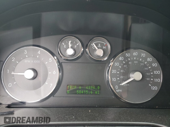 2008 Mercury Milan Premier with VIN 3MEHM02188R643770, listed as a Copart auction lot 71353734 with 58,415 mi miles and Salvage Title. Bid and sale history available at carsss.com. Image 9.