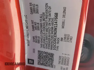 2021 Chevrolet Colorado 2WD LT с VIN 1GCGSCEN3M1147668, выставлен на аукционе Copart как лот 53610805 с пробегом 41 329 миль миль и На запчасти • Non repairable. История ставок и продаж доступна на DreamBid. Изображение 14.