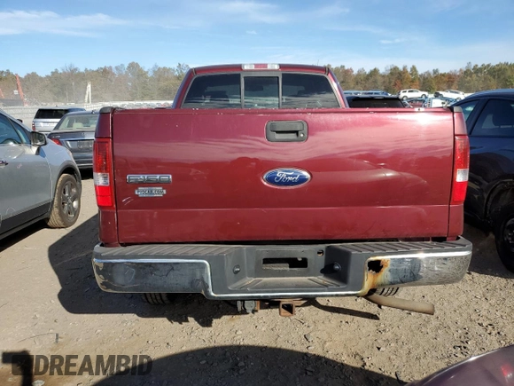 2006 Ford F-150 XLT with VIN 1FTPX14V36NB58947, listed as a Copart auction lot 75702364 with 0 mi miles and Clean Title. Bid and sale history available at carsss.com. Image 6.