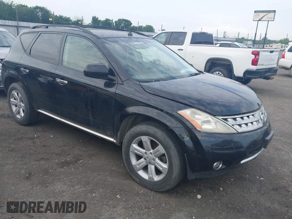 2007 Nissan Murano SL with VIN JN8AZ08W57W620910, listed as a IAAI auction lot 42282946 with 162,039 mi miles and . Bid and sale history available at DreamBid. Image 1.