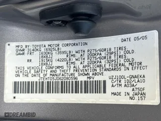 2006 Toyota Land Cruiser with VIN JTEHT05J062080596, listed as a Copart auction lot 80646614 with 242,282 mi miles and Clean Title. Bid and sale history available at carsss.com. Image 10.