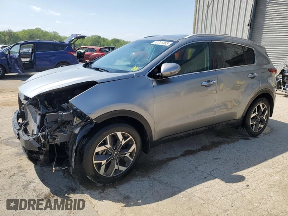 2020 Kia Sportage EX with VIN KNDPN3AC3L7779996, listed as a Copart auction lot 52311305 with 20,604 mi miles and Salvage title. Bid and sale history available at DreamBid. Image 1.