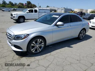 2016 Mercedes-Benz C 300 with VIN 55SWF4JB8GU176577, listed as a Copart auction lot 59223025 with 129,217 mi miles and Salvage title. Bid and sale history available at DreamBid. Image 1.