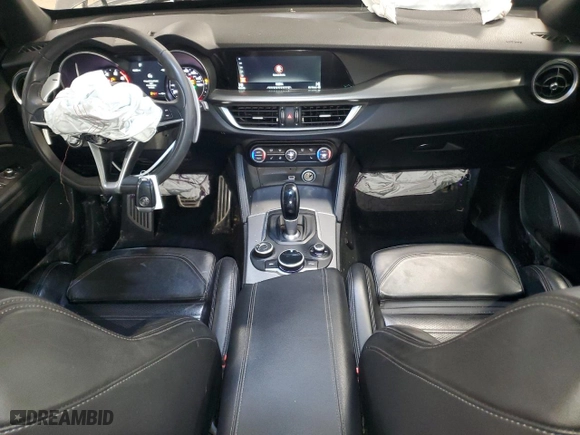 2018 Alfa Romeo Stelvio Ti Sport with VIN ZASFAKNN3J7B59506, listed as a Copart auction lot 44941195 with 80,408 mi miles and Salvage Title. Bid and sale history available at carsss.com. Image 8.