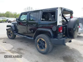 2014 Jeep Wrangler Unlimited Sahara with VIN 1C4BJWEG6EL189712, listed as a IAAI auction lot 42043053 with 108,716 mi miles. Bid and sale history available at carsss.com. Image 3.